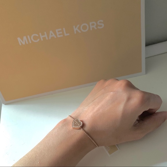 NWT authentic MK rosegold tone slider bracelet - Picture 6 of 6